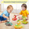 MOONTOY Press and Go Toy Cars for Toddlers 1-3, 4