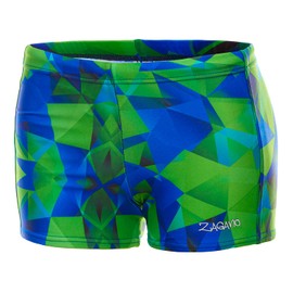 Zagano Children's Swimming Trunks Boys Swimwear Size 116-164 cm Made in EU, 01 Blue/green.