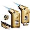 2-Pack Torch Lighters, Torch Lighter with Powerful Jet Flame, Holder,