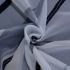 ESLIR Curtains with Tab-Top Curtains Transparent Waves Pattern Voile Grey