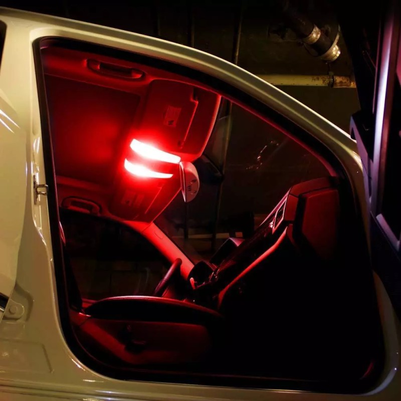 AGT Red 31mm LED Dome Map Light Interior Festoon Bulb