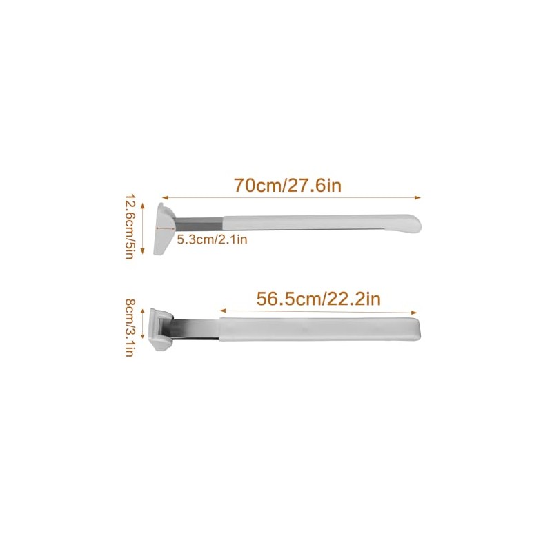 lesolar Foldable Toilet Grab Bar,Foldable Drop Down Toilet Rails with