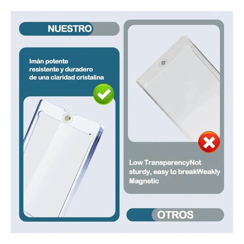 12 Unidades De Porta Tarjetas Acrílicos De &sq