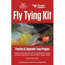 Hareline Flymen Fishing Company Panfish & Topwater Trout Popper Fly Tying Kit