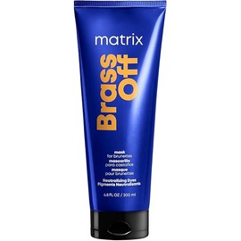 Matrix Brass Off Color Depositing Blue Hair Mask - Neutralizes and Tones Brassy or Orange Hair, For Color Treated, Lightened Brunettes or Dark Blondes