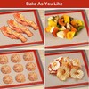 Set of 2 – Non-Stick Silicone Baking Mats, Reusable, BPA