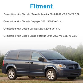 JDMON Fuel Injector Wiring Harness Compatible with 2001-2003 Chrysler Town & Country/Voyager, Dodge Caravan/Grand Caravan 3.3L/3.8L V6 - Replaces OEM 911-089, 4868408AC, 4868408AD