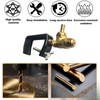 2PCS Boomless Spray Nozzle,#10#12 Orifices Brass Boomless Broadcast Nozzle for