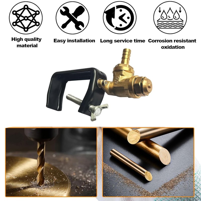 2PCS Boomless Spray Nozzle,#10#12 Orifices Brass Boomless Broadcast Nozzle for
