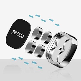 Soporte magnético mini para teléfono celular y tablet, compatible con automóvil, montura para dispositivo electrónico portátil