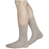 vitsocks Men's Non Elastic Top Soft All-Cotton Socks (3 PAIRS)