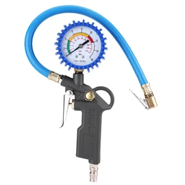 Keenso Medidor de inflado de neumáticos, medidor de presión de aire de neumáticos 0-220PSI para coche, camión, motocicleta Herramientas de diagnóstico
