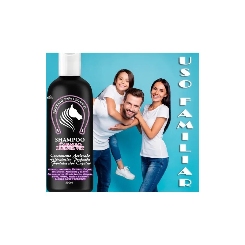 2 Shampoos Extracto Cola De Caballo+crema Capilar Keratina