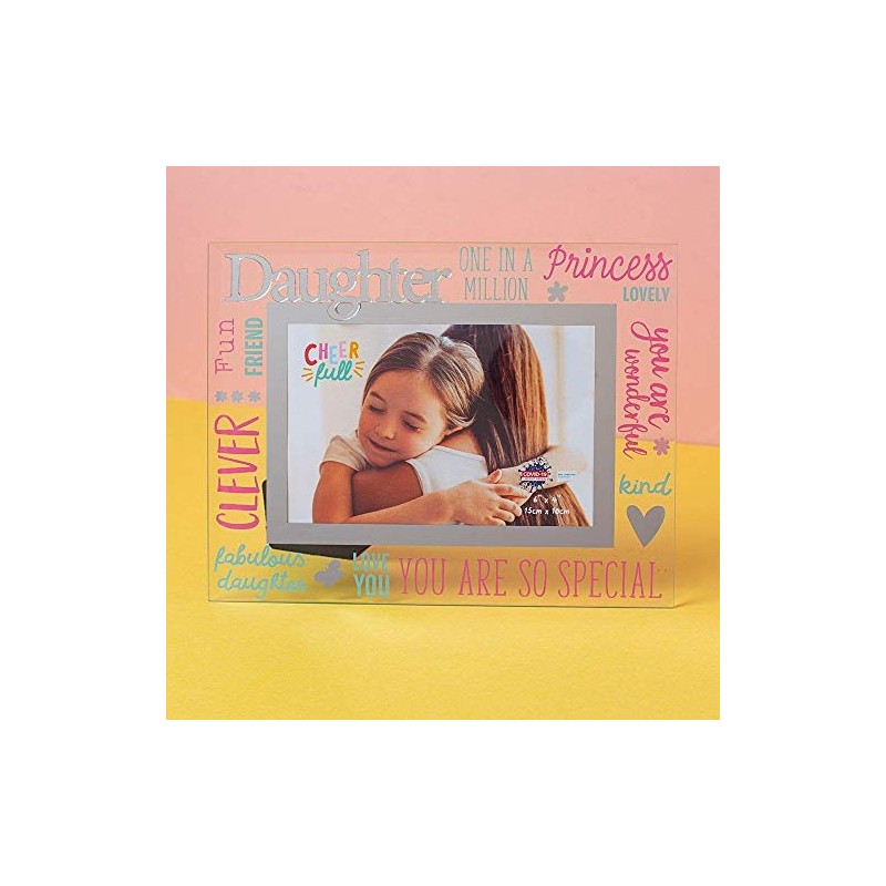 Widdop & Co. 3D Words Glass Photo Frame 6 x