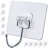 EBUKTUK Wall Hooks with Good Adhesion, Wall Hook Waterproof Transparent