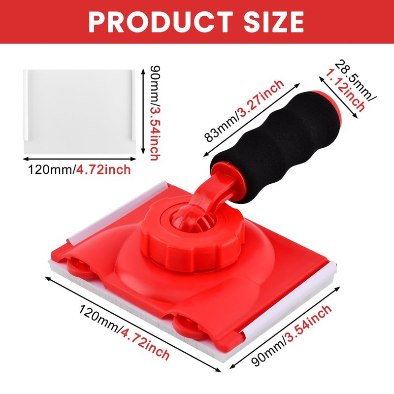 Paint Edger Trimmer with 2 Replacement Pads, Edge Painting Tool