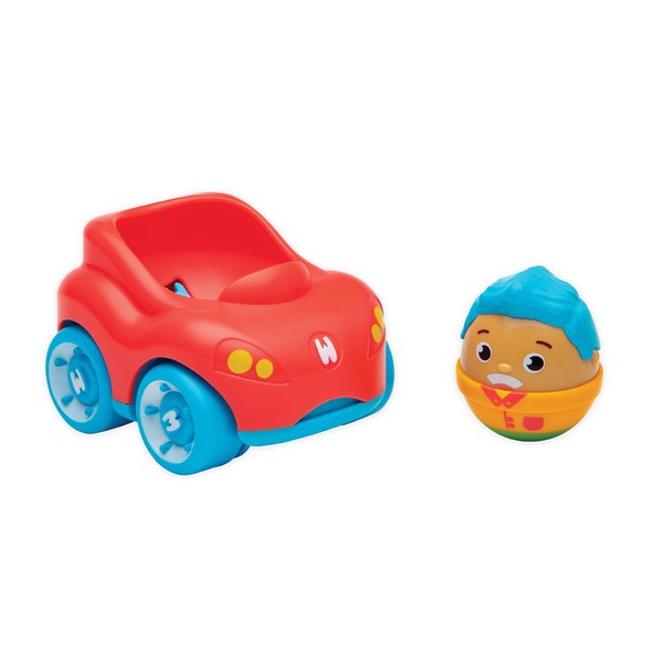 Playskool Weebles My Speedy Car - Weeble Wobble Preschool Toy for Toddlers, Weebles Character + Car with Wobble Motion, for Kids Ages 12 Months and Up