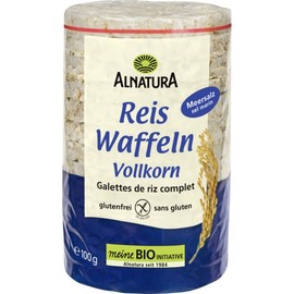 알나투라 Alnatura 라이스 와플 통곡물 씨 솔트 친자연 100g Alnatura Rice Waffle Whole Grain Sea Salt Natural 100g