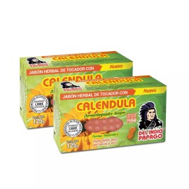 DEL INDIO PAPAGO Neutral Bar Soap with Calendula 125g | Cleanses Moisturize - 2P