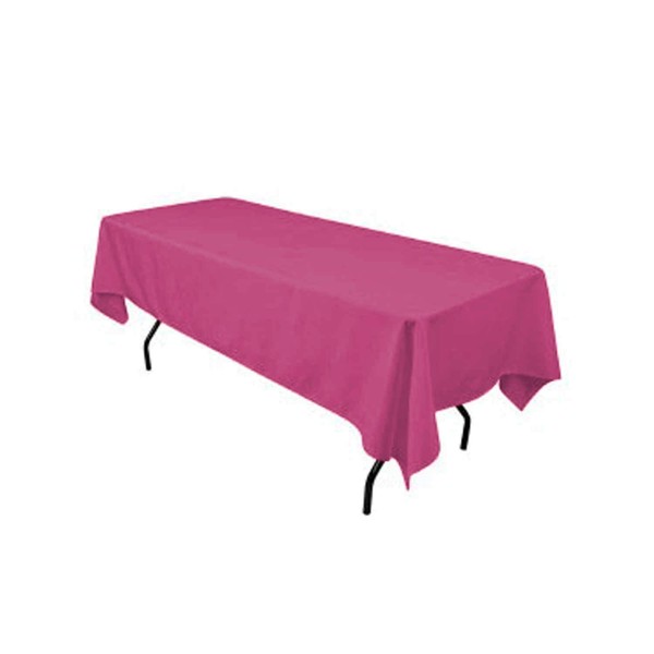 Ks Linens Polyester Rectangular Tablecloth 60"x90" (Hot Pink)