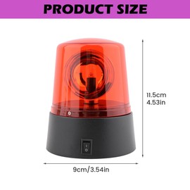 360° Rotating LED Strobe Light, Battery Operated Mini DJ Stage Lamp Disco