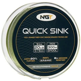 NGT Spool Of 'Quick Sink' Moss Braid - Green, 25 lb