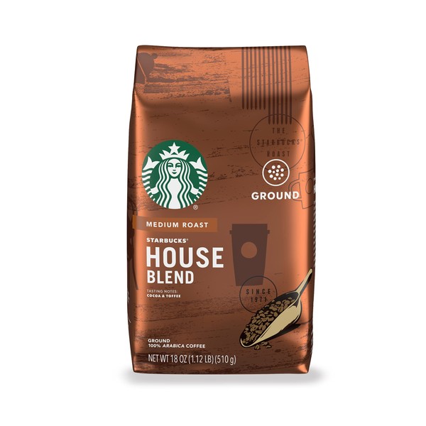 STARBUCKS® House Blend – Ground Coffee 18oz - Packaging may