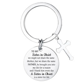 Ghloyza Christian Sister Keyring Gifts Christian Gifts for Women Inspirational Gifts for Sisters Best Friends
