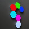 Hexagonal Wall Light Modular Touch Sensitive Lights Creative Geometry Assembly