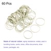 MECCANIXITY 60 Pack Rubber Band Stretchable Rubber Elastic Band White