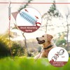 LUFFWELL 50FT Dog Runner for Yard with 15FT Tie Out