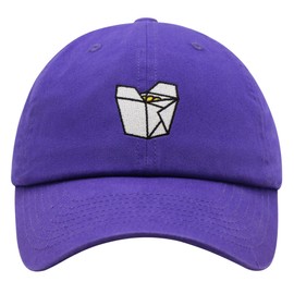 JPAK Takeout Rice Container Premium Dad Hat Embroidered Baseball Cap Togo Purple