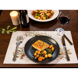 FloraNest – Nature-Inspired Laminated Table Placemats with Organic Dried Flowers – Eco-Friendly, Water-Resistant, and Easy-to-Clean Dining Mats for Kitchen, Dining Table & Outdoor Use