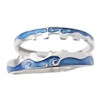 Healeved 1Pair Matching Couple Ring for Lovers Open Design Love