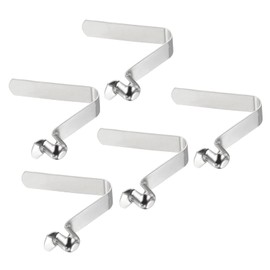 PATIKIL 8.3 x 8 mm, 5 Pack Kayak Paddle Press Studs Poltaster Spring Clamps Steel Hollow Button Locking Pipe Single Pin for Camping Awning Tent Poles