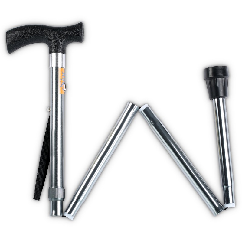 Soles Foldable Cane Walking Stick Silver (SLS802S)