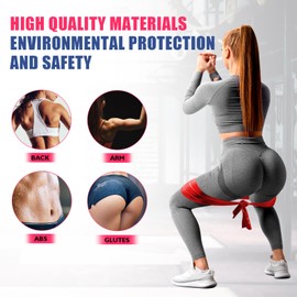 Resistance Bands, Exercise Bands Set, Yoga Bands for Physical Therapy, Yoga, Pilates, Rehab, Fitness, Strength Training, Professional Non-Latex Elastic Bands for Home Gym