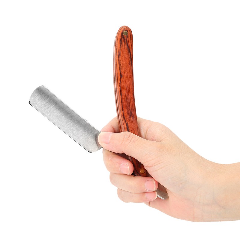 Antique Barber Razor Holder WoodenHandle Straight Edge Beard Shaving Hair