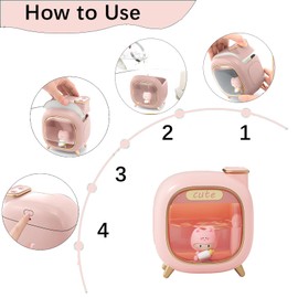 Humidifiers for Bedroom Large Room Home, 500ml Cool Mist Humidifiers For Indoor Plants， Essential Oil Diffuser,Quiet Air Humidifier for Bedroom, Nursery, Office,Lasts Up To 24 Hours(Pink)