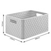 Rotho Country Rattan Effect Storage Box, 18 Litres, Plastic (Polypropylene),