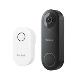REOLINK Video Doorbell WiFi Camera - Wired 2K Outdoor, 5G&2.4G WiFi, 4:3 Wide View Angle, Smart Detection, Local Storage, No Subscription Front Door Home Security, Customized Chime V2