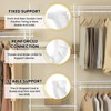 UBANU Hanging Closet Rod Support Kit, Include 4Pcs 3/4 J-Shaped