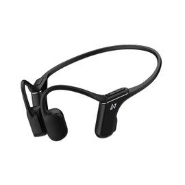 AVIOT WB-P1 Wireless Earphones, Bone Conduction, Running, Earbuds, Bluetooth 5.2, Microphone Included, IP67 Waterproof, Dustproof, Type C Charging, 12 Hours of Playback, Supports Multipoint (Black)