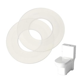 WeddHuis 2 x 63 mm x 33 mm transparent sealing discs for pouring holes, sealing discs for 63 mm drain valves