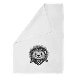 Azeeda 'Happy Hedgehog' Cotton Tea Towel/Dish Cloth (TW00035144)