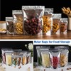 500-Pack Reclosable Small Mylar Bags for Food Storage 5.9" x