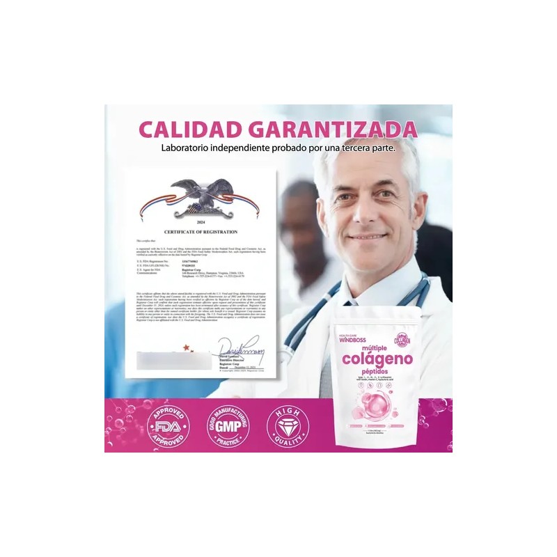 Péptidos Multicolágeno Windboss Colágeno Hidrolizado En Po