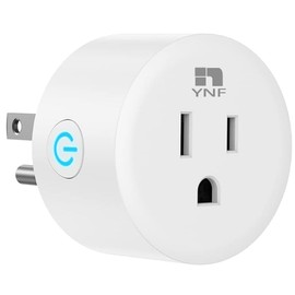 YNF Smart Mini Plug, Bluetooth Mesh, Simple Setup with One Voice Command, Works with Alexa Only, Remote Control with Timer Function, ETL FCC Listed, Alexa Echo Required （1 Pack）