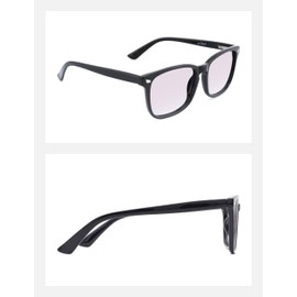 TIJN Blue Light Blocking Glasses for Women Men Clear Frame Square Nerd Eyeglasses Anti Blue Ray Computer Screen Glasses