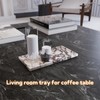 FS NANO Natural Marble Vanity Tray- Marble Tray for Bathroom